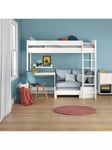 Stompa Uno S Plus High-Sleeper Bed with Fixed Desk and Chair Bed