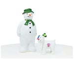 Anniversary House Official The Snowman™ holding The Snowdog Cake Topper 2-Piece Set, Sturdy Resin Material, Reusable Christmas Cake Decorations, Festive Luxury Boxed Giftable Keepsake, BX188