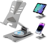 Tablette Support, Support De Téléphone Portable,Support De Bureau Pivotant Réglable Avec Base Rotative À 360 Degrés, Berceau Pliable Pour Téléphones Mobiles, Iphone,Switch ,Ipad, K[Sma072116]