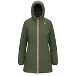 Veste K-Way  Veste Denise Thermo Reversible Femme Green C/Black Pure