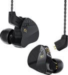 Ccz Melody In-Ear-Monitors Hybrid 1Ba 1Dd Ecouteurs Hifi,Ecouteurs Intra-Auriculaires Filaire Iem Avec Cable 4N Ofc Pour Audiophile(Noir,Sans Micro)