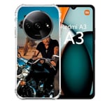 Cokitec Coque Renforcée pour Xiaomi Redmi A3 Musique Johnny Hallyday Moto