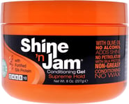 Ampro Shine n Jam Conditioning Hair Gel Supreme Hold Gel Hair Care & Styling 8oz