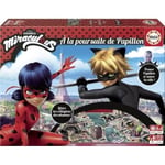 Jeu de société - EDUCA - Miraculous Ladybug : a la Poursuite de Papillon - Co...