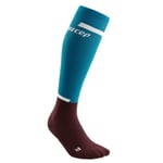 CEP The Run Socks Tall V4 Röd/Blå - Kompressionsstrumpor för Löpare - Handla nu på Loparshop.se!