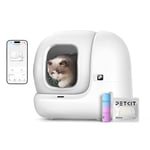 PETKIT PURA MAX 2 Self Cleaning Cat Litter Tray, App Control, Odour Control with N50 2.0 for Fresh Air, Scoop-Free Automatic Cat Litter Box Robot or Multiple Cats, Includes Trash Bag