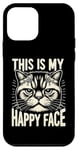 Coque pour iPhone 12 mini Chat sarcastique amusant expression féline sardonique – Witty Kitty