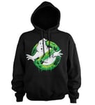 Hybris Ghostbusters Slime Logo Hoodie (Black,XL)