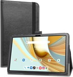 Pu Cuir Etui Et Pliable Stand Folio Coque Pour Umidigi G3 Tab Ultra/Foxxd C10/Umidigi G3 Tab/Umidigi G2 Tab/Umidigi G1 Tab/Vortex Ztab10/Vortex T10m Pro 10.1 Pouces,Noir