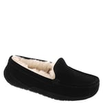 UGG Kids Ascot SLIPPER, Black Suede, 4 UK