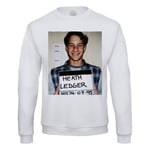 Sweat Shirt Homme Heath Ledger Acteur Australien Joker Cinema Mugshot