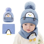 auvstar Garçon Filles D'enfant Chapeau Écharpe Hiver,Tricoté Beanie Hiver Echarpe et Bonnet Enfants Hiver Chaud Écharpe et Chapeau pour Bébé Filles,Cadeau De Noël pour Enfants