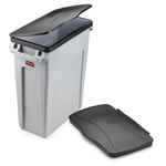 Rubbermaid Couvercle pour poubelle de tri - Slim Jim 60 litres Noir