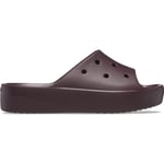 Crocs Femme Toboggan Plateforme Classique Sandale Glissante, Cerise, 34 EU