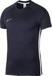 Nike Men Dri-Fit Academy Football Short-Sleeve Top - Obsidian/White/White, Large