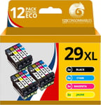 29XL - Pack 12 Cartouches Encre Compatible avec EPSON T29XL pour Epson XP-342 XP-352 XP-452 XP-332 XP-245 XP-442 XP-255 XP-355 XP-455 XP-247 XP-432 XP-435 XP-335 XP-345