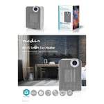 Chauffage Radiateur Soufflant Wi-Fi Compact 1800 W 3 Réglages de Chaleur Oscillation 15 - 35 °C Application Android?+ IOS