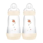 MAM Easy Start Self Sterilising Anti-Colic Baby Bottle Pack of 2 2 x 260 ml M...