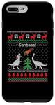 Coque pour iPhone 7 Plus/8 Plus Pull de Noël avec motif dinosaure moche