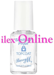 BARRY M (HAND) SANITISER PROOF TOP COAT 10ml - WON'T FADE NAIL VARNISH / POLISH