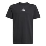 adidas Unisex Kids Essentials T-Shirt, Black/White, 13-14 Years