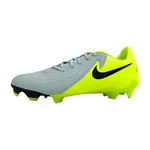 Nike Men's Phantom Gx II Academy Fg/Mg Football Shoe, Metallic Silver/Black/Volt, 11.5 UK