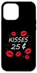 Coque pour iPhone 12 Pro Max Bisous 25 Cents Love Heart Funny Valentines Day