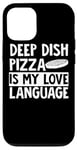 Coque pour iPhone 12/12 Pro Deep Dish Pizza Apparel - Design amusant pour les amateurs de pizza