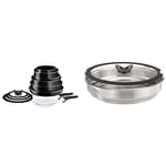 Tefal Ingenio Easy ON Pots & Pans Set, 13 Pieces, Stackable, Removable  Handle, Space Saving, Non-Stick, Non Induction, Black, L1599243