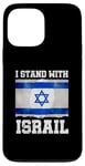 Coque pour iPhone 13 Pro Max I Stand With Israel Tee Cadeau juif Drapeau israélien