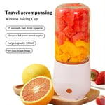 500ML Portable Fruit Juicer Blender Smoothie Blender Machine -White I8K39931