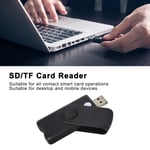 Smart Card Reader Sd/Tf Id Sim Recognizer With Driver Cd For Desktop Mob For