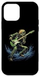 Coque pour iPhone 12 mini Guitare squelette Guy Rock and Roll Band Rock On