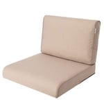 PillowPrim, Coussin de Chaise, pour Fauteuil en Rattan, Extérieur, de Palette, de Siège, Meubles en Rattan, Beige, 50 x 50 cm