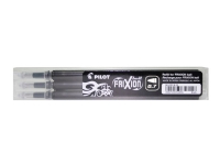 Pilot FriXion Point, Svart, Svart, 0,7 mm, 3 styck