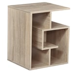 3 Tier Side End Table Open Shelves Storage Coffee Book Magazine Desk