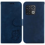 Yhteensopiva Oneplus 10 Pro 5g kohokuvioidun Cute Tiger Flip Folio -lompakkokotelon korttitaskupidikkeen kannen kanssa