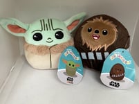 Grogu Chewbacca Squishmallow Star Wars Mandalorian Disney 5" Plush Soft Toy UK