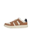 Tommy Jeans Baskets Homme Brooklyn en Daim, Marron (Light Sepia Brown), 44