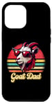 Coque pour iPhone 13 Pro Max Vintage Goat Dad G.O.A.T Best Goat Daddy Funny pour la fête des pères