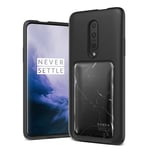 Marmormotiv OnePlus 7 Pro skal - Svart Marmor