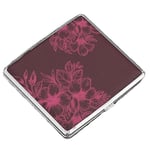 Etui Boite à Cigarettes Marron Fleur Rose