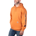 Carhartt Sleeve logo Hoodie Herr Marmalade Heather M