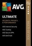 AVG ULTIMATE 2024, 10 Devices, 2 Years for PC | Mac | Android | iOS