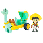 Dino Ranch DNR0011 – Min and Clovers Voiture de doctorat, véhicule avec Figurine, Jouet à partir de 3 Ans