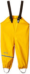 CareTec Unisex Kids Overall - Pu W. Fleece Rain Trousers, Yellow (324), 128 UK