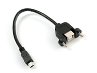 Adapterkabel USB-B till Mini-B - panelmonterad