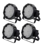 4x LED Projecteur Eclairage Scene Luminaire DJ PA RGBW DMX Melange Couleur Set