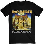 Iron Maiden Unisex Adult Powerslave World Slavery Tour Back Print T-Shirt - XXL