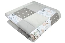 Medi Partners Couverture Bébés 100% Coton 120x120cm multifonctionnel Épais Doux tapis de jeu Insert de parc